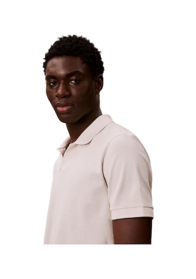 Calvin Klein Lv04rf215g Ss Open Collar Casual Erkek Polo Tişört Beyaz