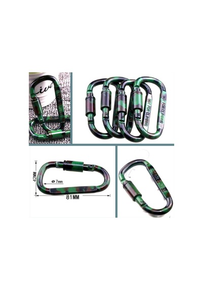 Omeniv 1 Adet Kamuflaj Karabiner Sırt Çantası Outdoor Anahtarlık
