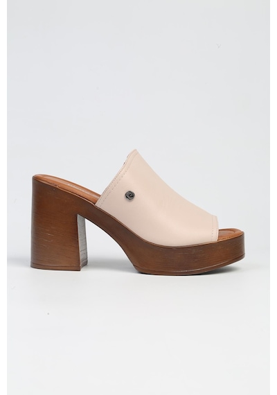 Pierre Cardin Pc-7235 - 3807 Pudra-kadın Dolgu Topuk Terlik Pudra