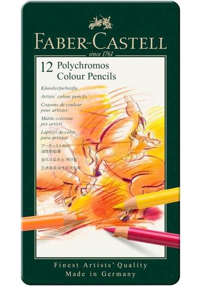 Faber-castell Polychromos Kuru Boya Kalemi, 12 Renk Diğer