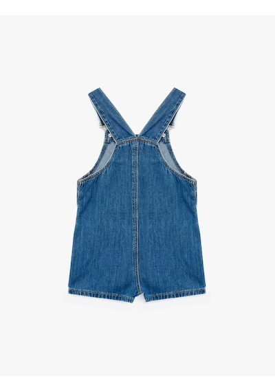 Koton Cepli Yıldız İşlemeli Pamuklu Kare Yaka Askılı Denim Salopet Tulum Orta İndigo 7wmg80003ad Koton Cepli Yıldız İşlemeli Pamuklu Kare Yaka Askılı Denim Salopet Tulum Orta İndigo 7wmg80003ad