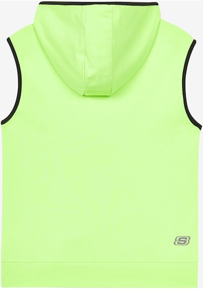 Skechers Lightweight Fleece Two Yarn B Sleeveless Hoodie Sweatshirt Büyük Erkek Çocuk Neon Yeşil Sweatshirt Sk241119-302