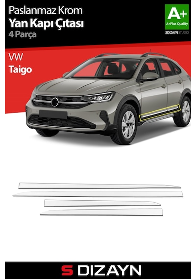 S-dizayn Volkswagen Taigo Krom Yan Kapı Çıtası 4 Prç 2020 Üzeri A+ Kalite