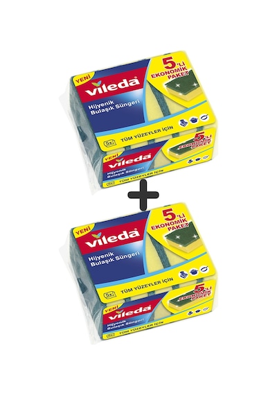 Vileda Yeşil Klasik Bulaşık Süngeri 2 x 5'li