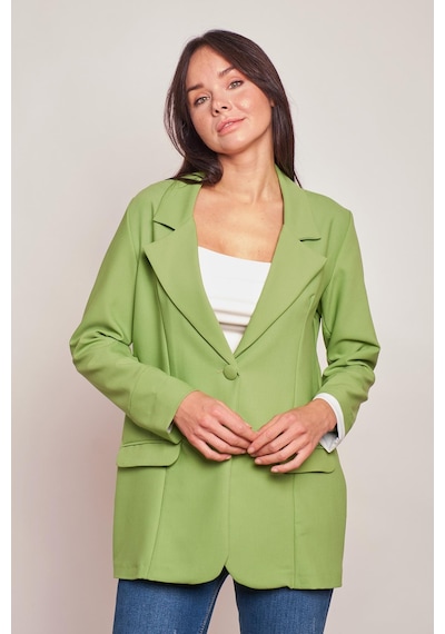 Yakalı Kolu Katlamalı Cep Kapaklı Salaş Boyfriend Oversize Hafif Likralı Kumaş Blazer Ceket-fıstık Yeşili Fıstık Yeşili Yakalı Kolu Katlamalı Cep Kapaklı Salaş Boyfriend Oversize Hafif Likralı Kumaş Blazer Ceket-fıstık Yeşili Fıstık Yeşili