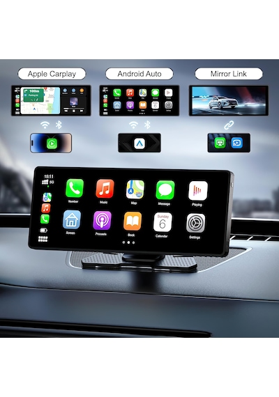 Yeni Tasarım Kablosuz Ekranlı Hassas Dokunmatik Carplay Android Auto Uyumlu 4k 10.2 Inç Çift Kameralı Araç Multimedya Ekranı 10.2" Yeni Tasarım Kablosuz Ekranlı Hassas Dokunmatik Carplay Android Auto Uyumlu 4k 10.2 Inç Çift Kameralı Araç Multimedya Ekranı 10.2"