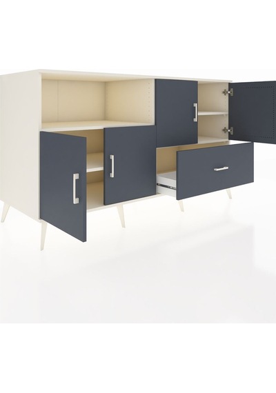 Kronos Konsol 4 Raflı Tek Çekmeceli 4 Kapaklı 176x59x99 Aytaşı-an Aytaşı-antrasit Kronos Konsol 4 Raflı Tek Çekmeceli 4 Kapaklı 176x59x99 Aytaşı-an Aytaşı-antrasit