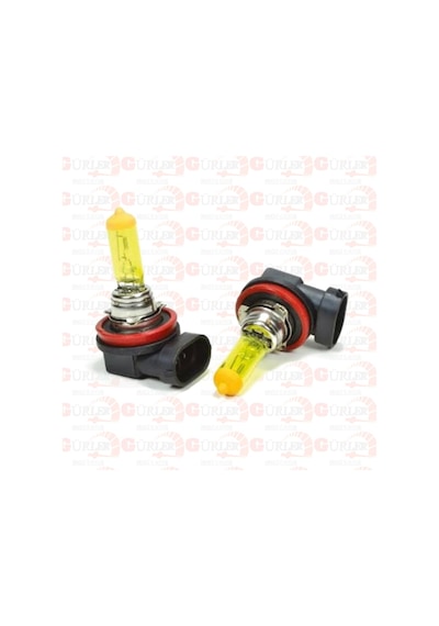 Oto Far Ampülü Sarı Işık 12V H1 H3 H4 H7 2 Adet