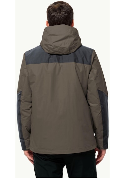 Jack Wolfskin Jasper 3ın1 Erkek Su Geçirmez Outdoor Mont Kahveren