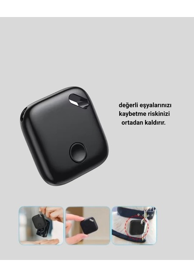 Akıllı Takip Aleti İos Uyumlu Ve Bluetooth Bağlantılı Siyah