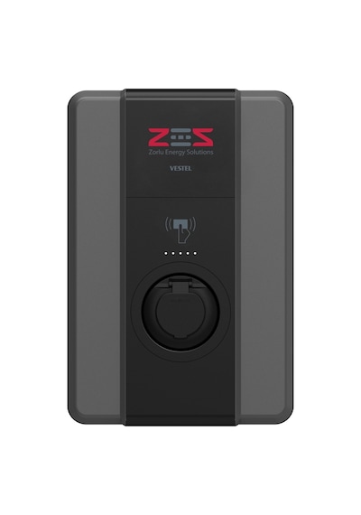 Vestel Elektrikli Araç Şarj İstasyonu Evc04 Zes4-ac22 Opt2 22kw Soketli Siyah