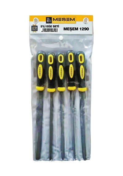 32 Cm Büyük Boy 5 Li Eğe Seti Meşem Marka