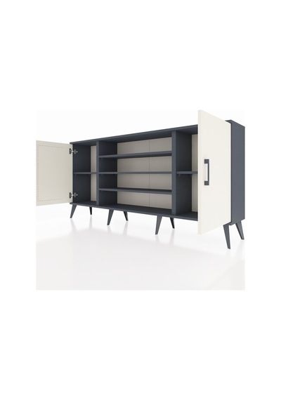 Arges Konsol 5 Raflı 2 Kapaklı 176x30x83 Antrasit-aytaşı/antrasit Aytaşı/antrasit Arges Konsol 5 Raflı 2 Kapaklı 176x30x83 Antrasit-aytaşı/antrasit Aytaşı/antrasit