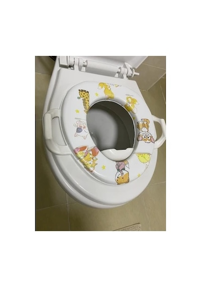Klozet Kapağı Kulplu Çocuk Liniya Çok Renkli
