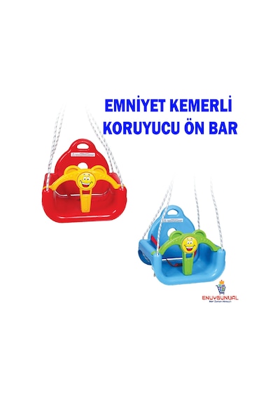 Salıncak Çocuk Salıncağı Emniyet Kemerli Koruyucu Ön Bar