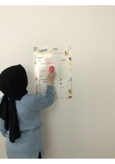 Günlük Planlayıcı Yazı Tahtası Akıllı Kağıt Tahta Planner Tutunab