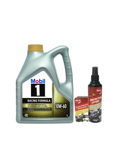 Mobil 1 10W-60 Tam Sentetik Motor Yağı 4 L + Gojo Araç Bakım Seti