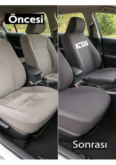 Her Mevsim Rahatlik Sunan Kia Ceed İle Uyumlu Oto Koltuk Kilifi İle Aracinizda Ferahlik Gri