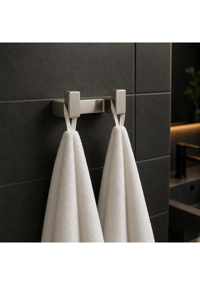 System Flat İkili Askılık Saten / Inox Renk Ba1019 012 Nbm Çok Renkli