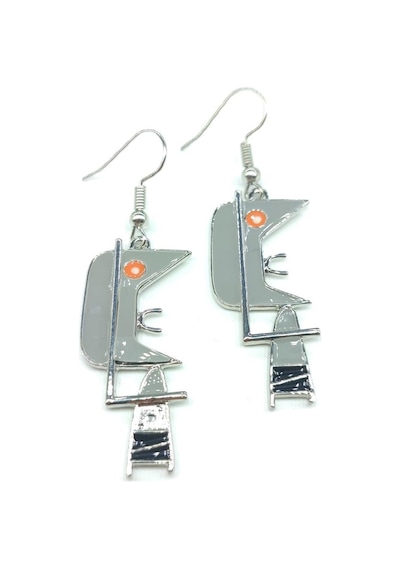 Tedz Collection Picasso Pin Küpe Çok Renkli