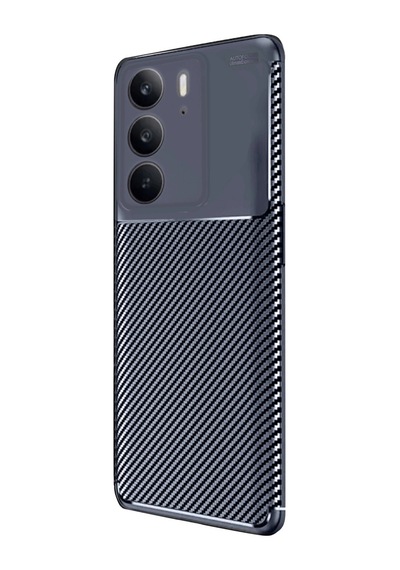 Realme C75 4g Auto Focus Karbon Kapak - Lacivert 0.2M-Çok Renkli