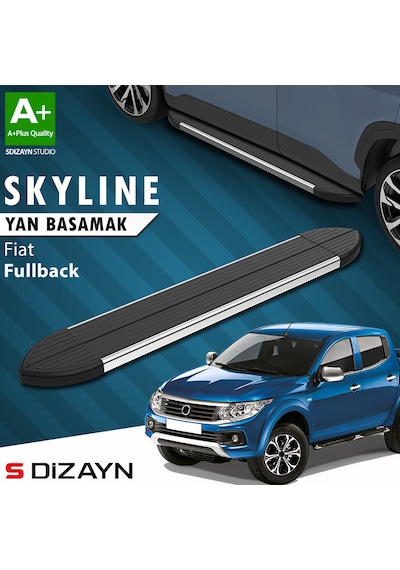 S-dizayn Fiat Fullback Skyline Krom Yan Basamak 193 Cm 2016-2019 A+ Kalite