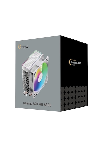 Gamma A20 Beyaz Argb 92 Mm Intel 1700p/1851p -amd Uyumlu Hava Soğutucu