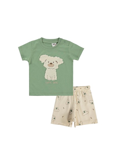 Civil Baby Köpek Baskılı 3'lü Set 6-18 Ay Takım - Standart