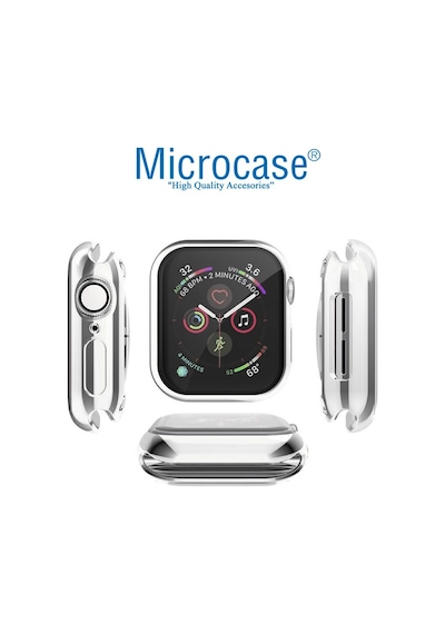 Apple Uyumlu Watch Se 40 Mm Shine Serisi Kılıf - Gümüş (453923251)
