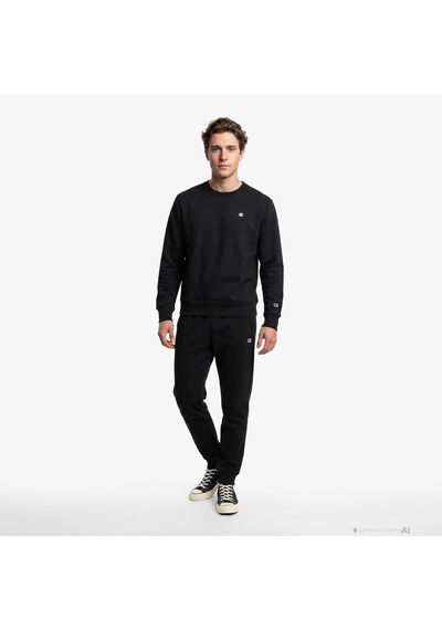 Champion Crewneck Erkek Siyah Sweatshirt 223075 2800282