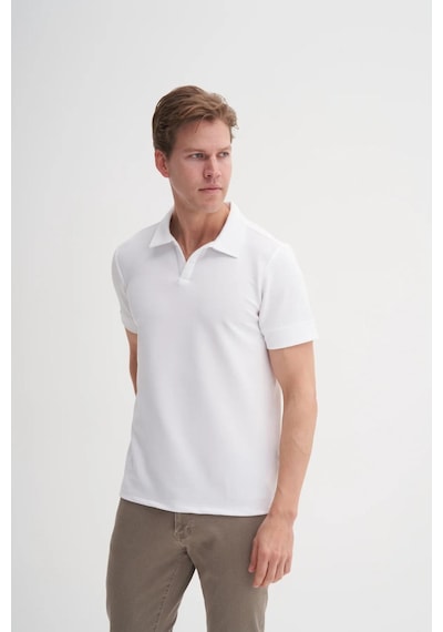 Cazador 4201 Erkek Polo T-shirt Beyaz
