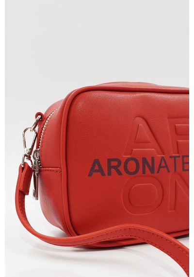 Küçük Boy Crossbody Çapraz Askılı Kadın Omuz Çantası Kırmızı Kırmızı