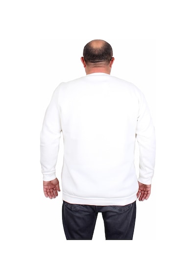 Moc Grande Mocgrande Erkek Büyük Beden Sıfır Yaka 3ip Sweat Core 1975 24209 Ekru Ekru