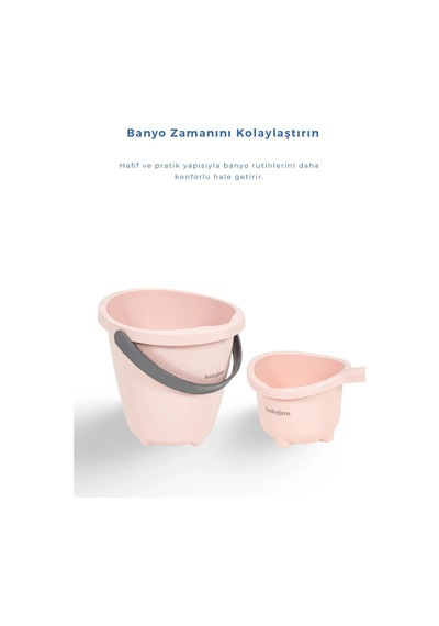 Babyjem Elegant Kova & Maşrapa Set Pembe