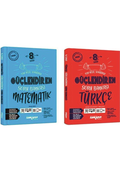 Ankara 8. Sınıf Güçlendiren Serisi Matematik - Türkçe Soru Bankası
