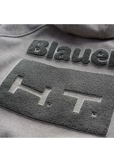 Blauer Ht Blauer Easy Men Open Hoody Korumalı Motosiklet Montu Gri