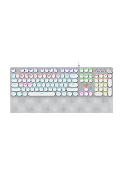 Kg1102 Usb Kablolu Red Switch Makro Tuşlu Rgb Led Aydınlatmalı Mekanik Gaming Türkçe Q Metalik Klavye Red Switch