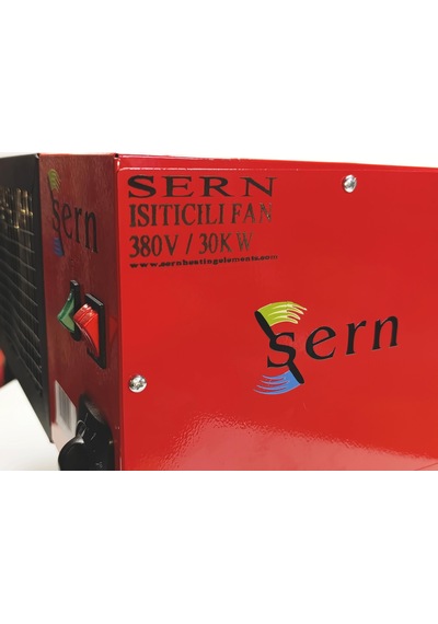 Sern Fı 30 Elektrikli Fanlı Isıtıcı 30kw 380v 2 Kademeli Termostatlı