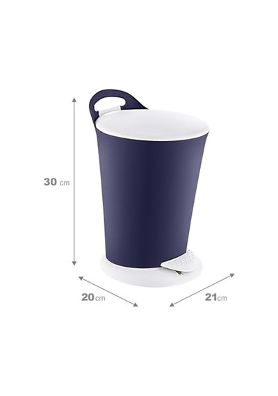 Smartware Penguen Pedallı Çöp Kovası 6 Lt Lacivert 6998