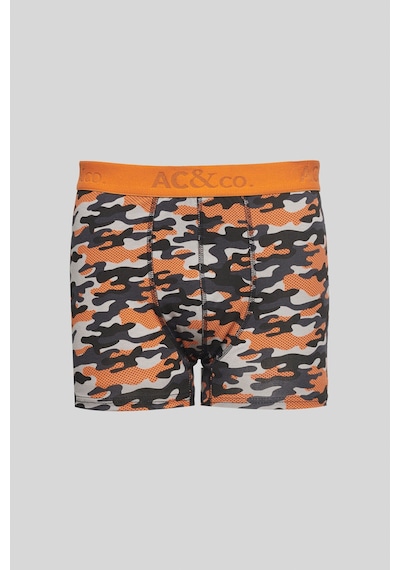 Ac&Co / Altınyıldız Classics Erkek Sıyah Turuncu 3'Lü Boxer Paketi 4A03231P3010Stcl Siyah - Turuncu