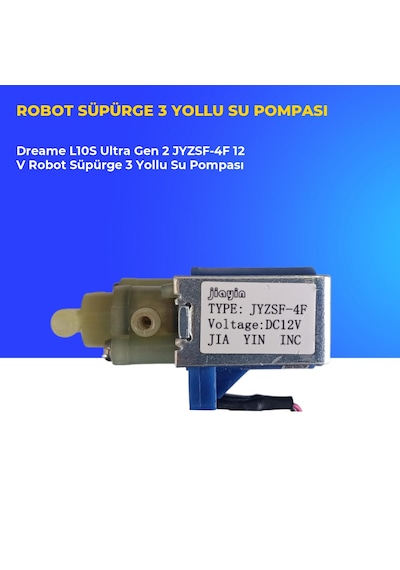 Dreame L10s Ultra Gen 2 Jyzsf-4f 12 V Robot Süpürge 3 Yollu Su Pompası