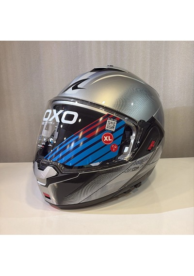 Kask Shark Oxo Speed-tech Çene Açılır Gümüş Siyah/gümüş