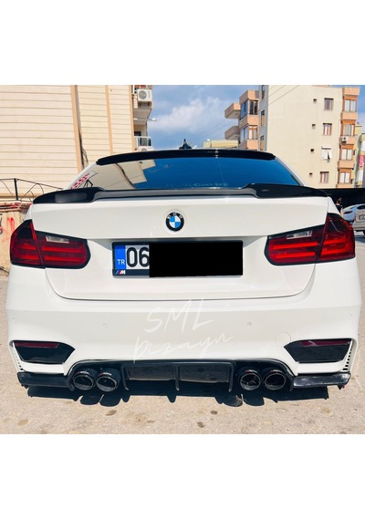 BMW F30-F80 M3 Difüzör 3 Parça Plastik F80 M3 Arka-Tampon-Difizör
