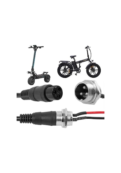 Powermaster 3 Pinli Ginger Elektrikli Bisiklet - Motosiklet - Araç Akü Şarj Konnektörü