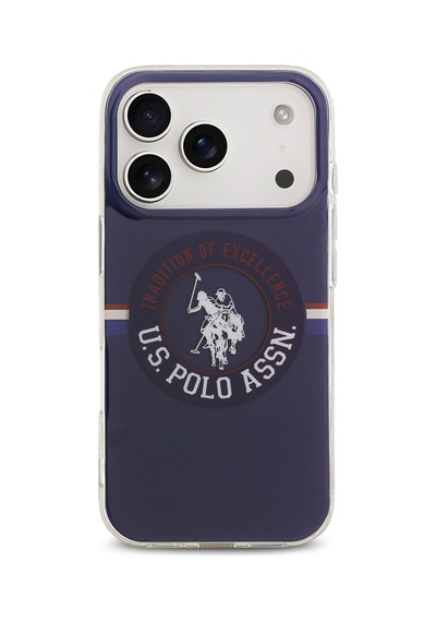 Apple Uyumlu iPhone 17 Pro Kılıf U.s. Polo Assn. Lisanslı M-safe Şarj Özellikli Iml Stripe Logolu Kapak Lacivert Lacivert