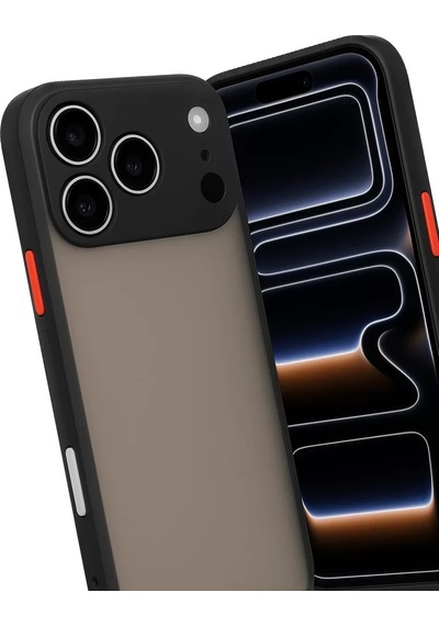 Apple iPhone Uyumlu 17 Pro Max Kılıf Montreal Silikon Kapak - Siyah Çok Renkli