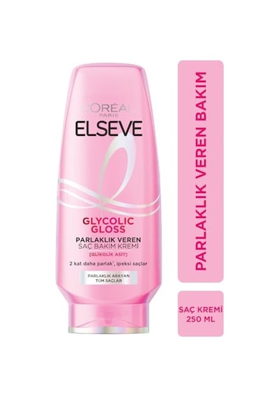 L'oreal Paris Elseve Glycolic Gloss Parlaklık Veren Saç Bakım Kremi 250ml