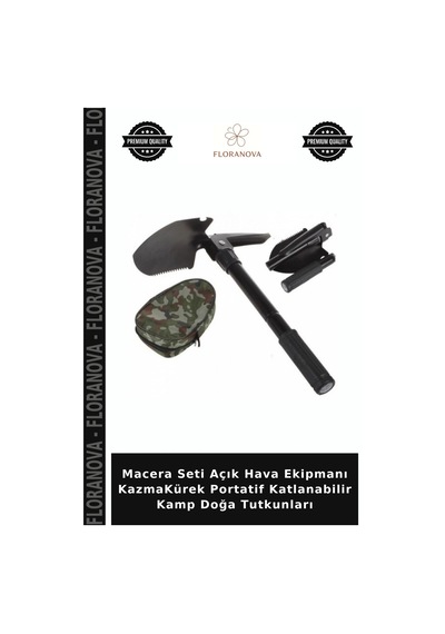 Macera Seti Açık Hava Ekipmanı Kazmakürek Portatif Katlanabilir Kamp Doğa Tutkunları