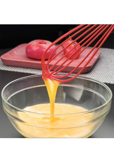2'li Silikon Yumurta Puding Sos Kremşanti Çırpma Teli Çırpıcı Silikon Diğer