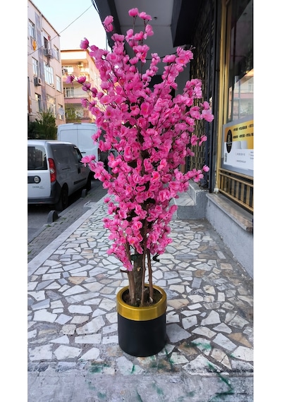 Rüzgar Yapay Çiçekçilik 160 Cm Pembe Bahardali Ağacı Pembe